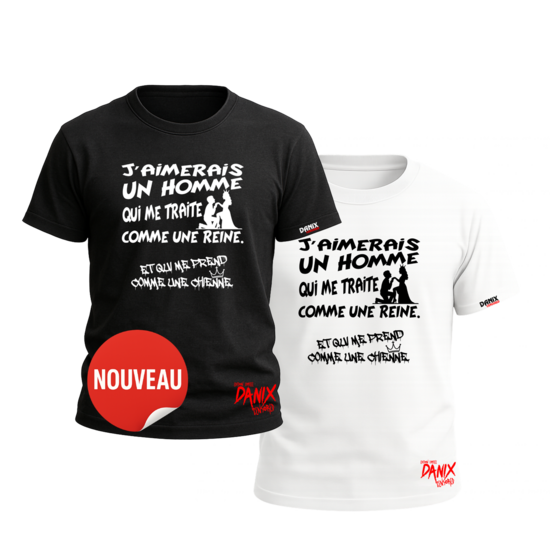 Tshirt J'aimerais un homme V2 ... [DANIX CENSORED]